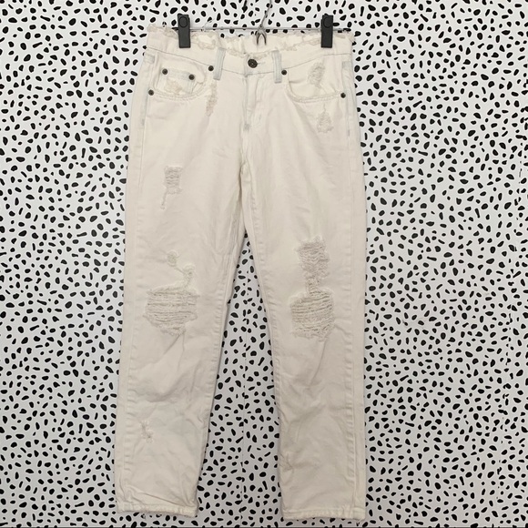 Carmar | White distressed jeans 25 - Picture 1 of 6